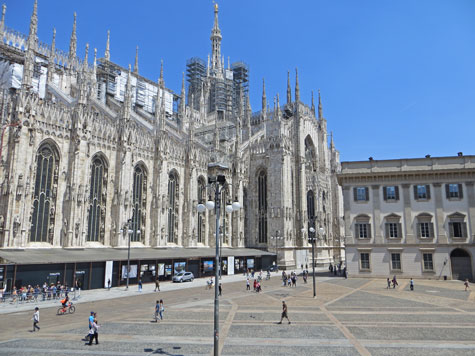 Milan Cathedral (Duomo) in Lombardy Italy