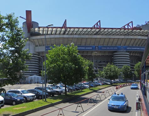 San Siro Stadium in Milan Italy