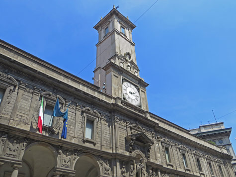 Clock Tower in Milan Italy (Milano Italia)